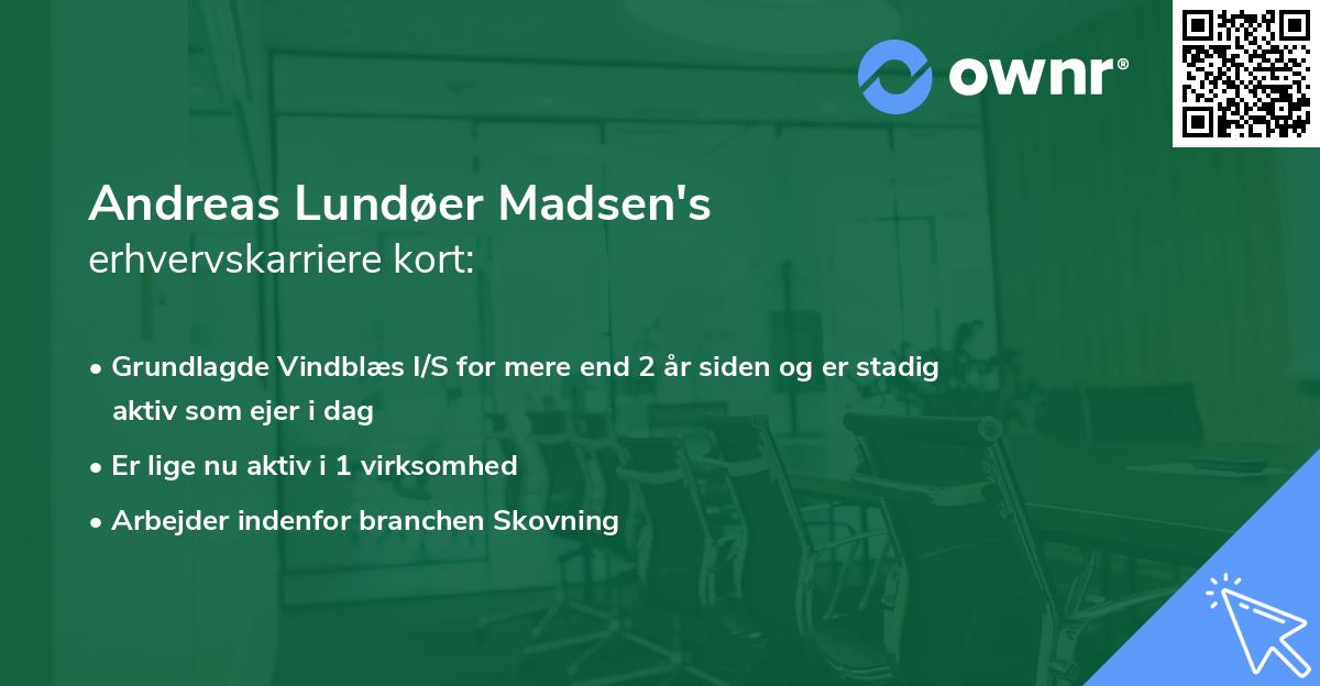 Andreas Lundøer Madsen's erhvervskarriere kort