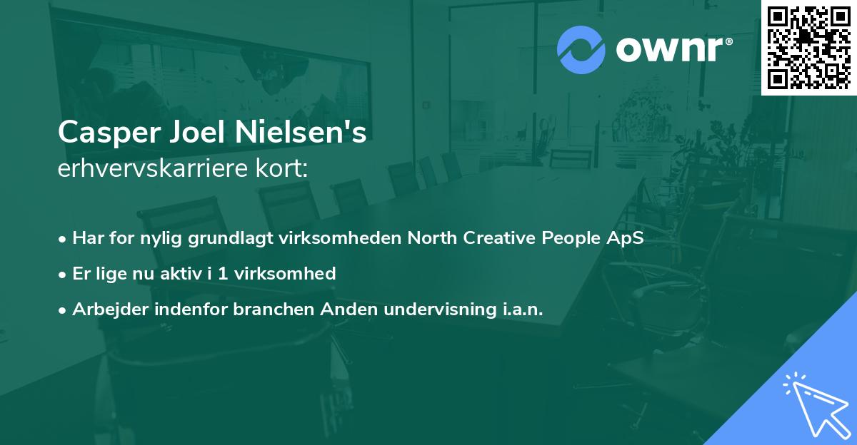 Casper Joel Nielsen's erhvervskarriere kort