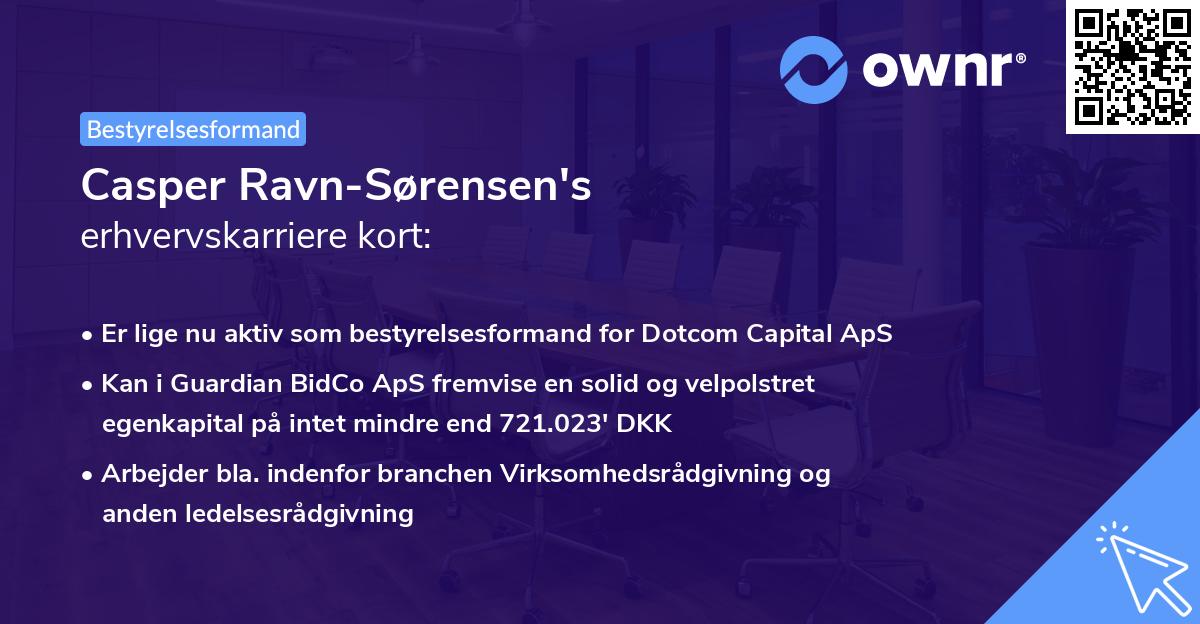 Casper Ravn-Sørensen's erhvervskarriere kort