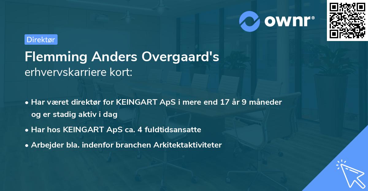 Flemming Anders Overgaard's erhvervskarriere kort