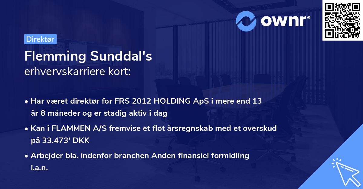 Flemming Sunddal's erhvervskarriere kort