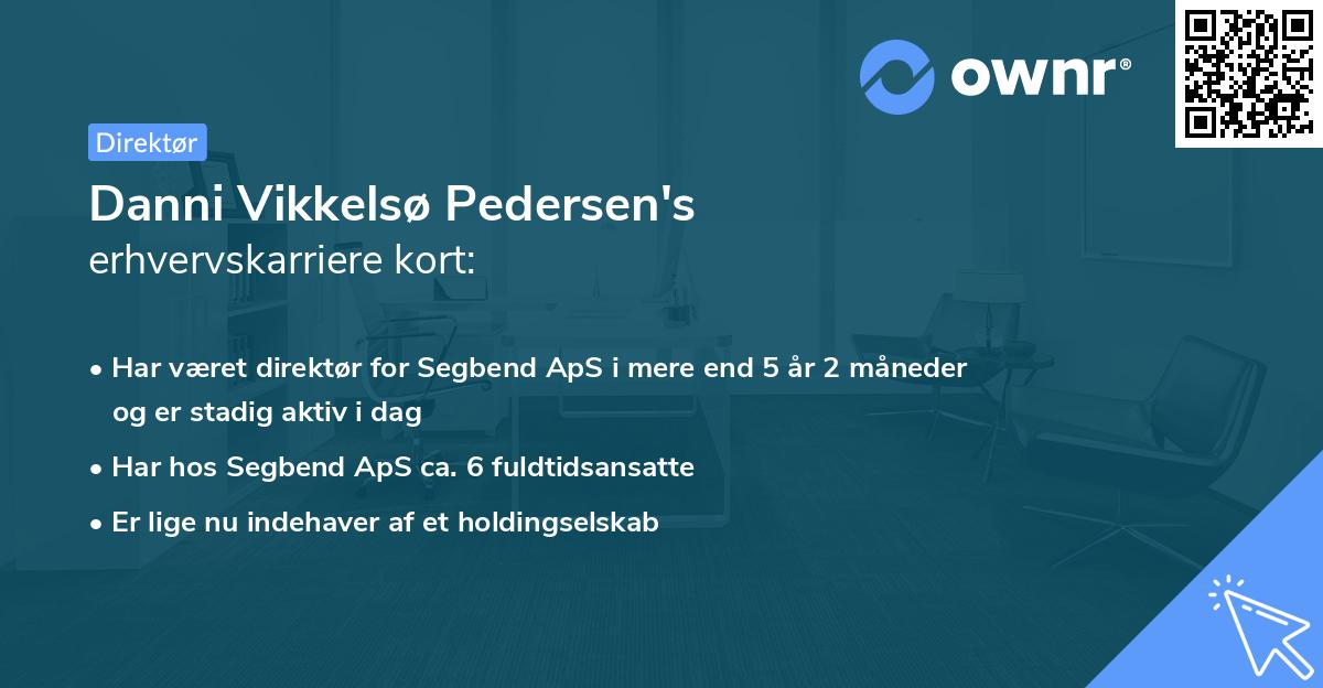 Danni Vikkelsø Pedersen's erhvervskarriere kort