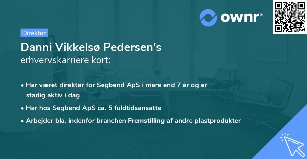Danni Vikkelsø Pedersen's erhvervskarriere kort