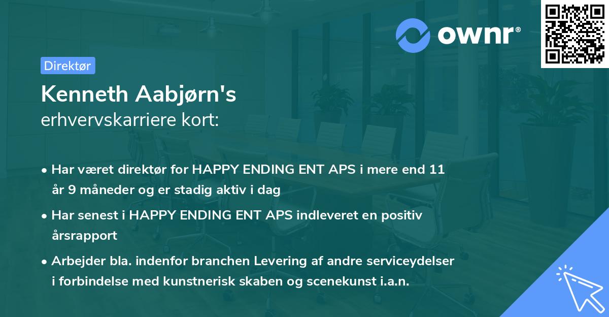 Kenneth Aabjørn's erhvervskarriere kort