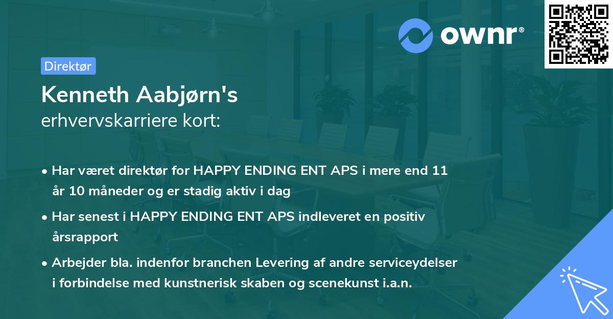 Kenneth Aabjørn's erhvervskarriere kort