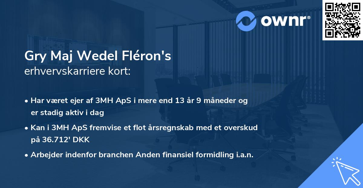 Gry Maj Wedel Fléron's erhvervskarriere kort