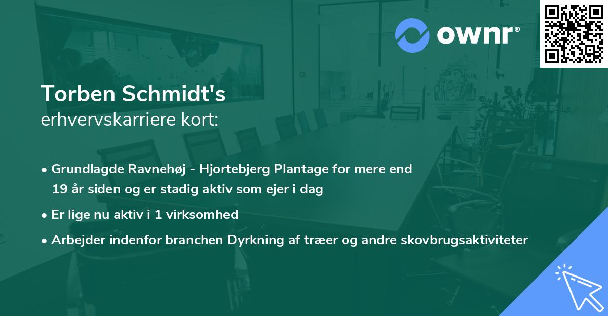 Torben Schmidt's erhvervskarriere kort