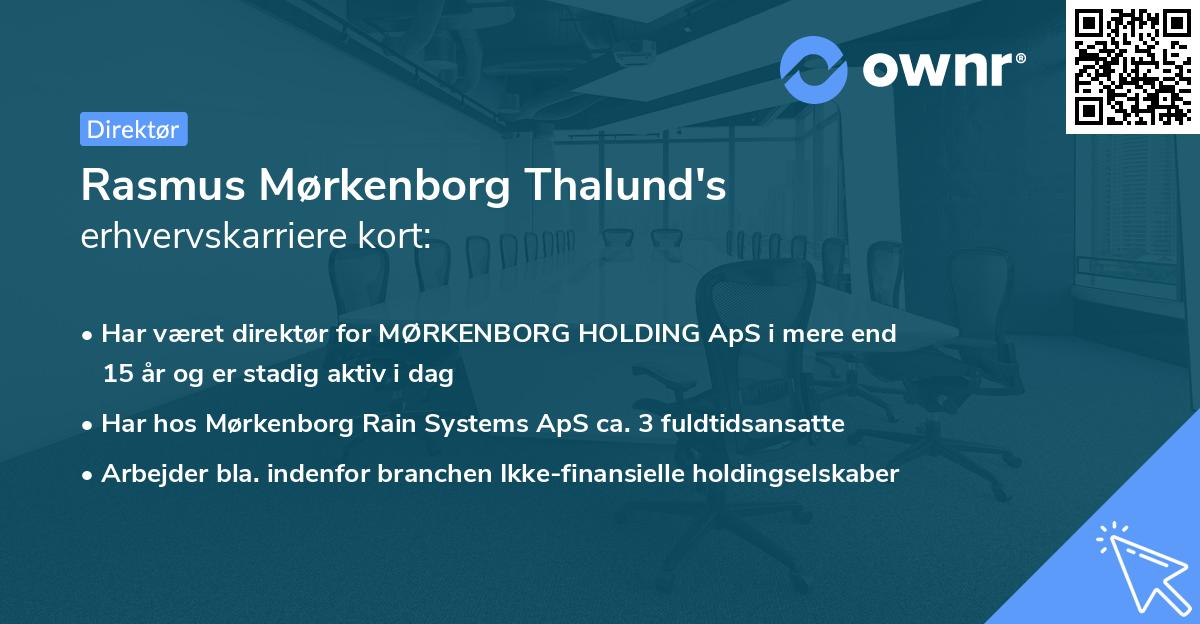 Rasmus Mørkenborg Thalund's erhvervskarriere kort