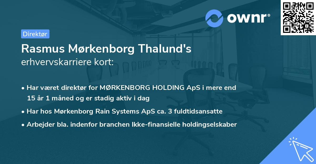 Rasmus Mørkenborg Thalund's erhvervskarriere kort