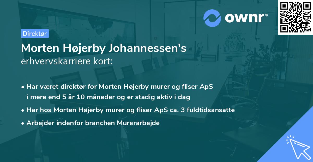 Morten Højerby Johannessen's erhvervskarriere kort