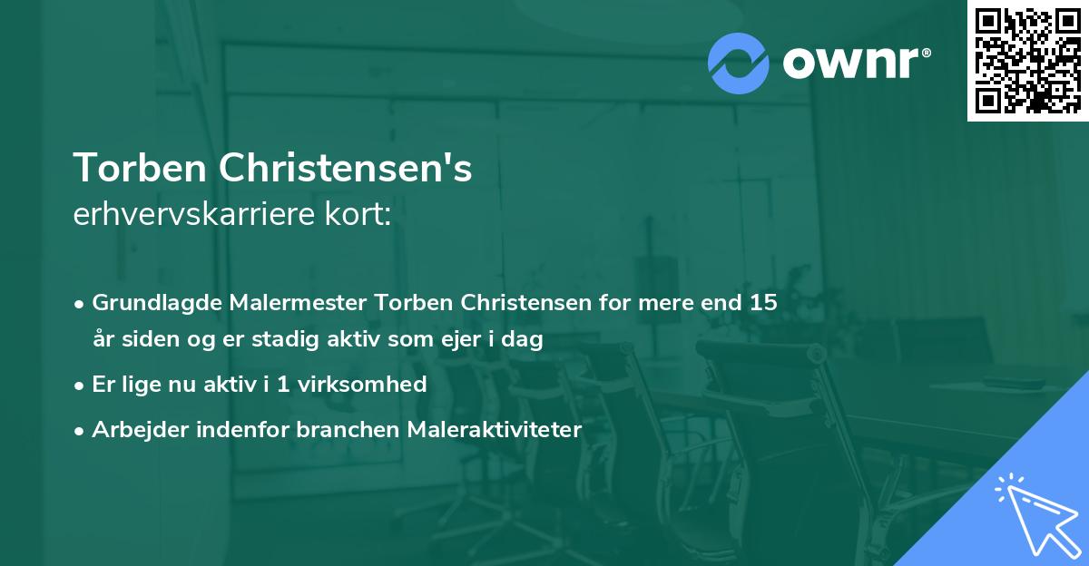 Torben Christensen's erhvervskarriere kort