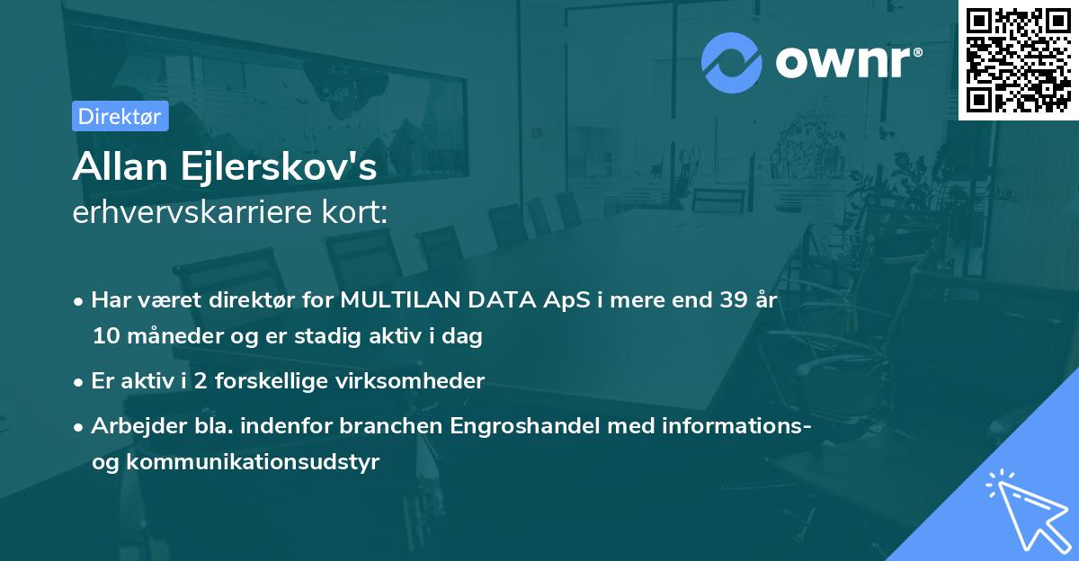 Allan Ejlerskov's erhvervskarriere kort