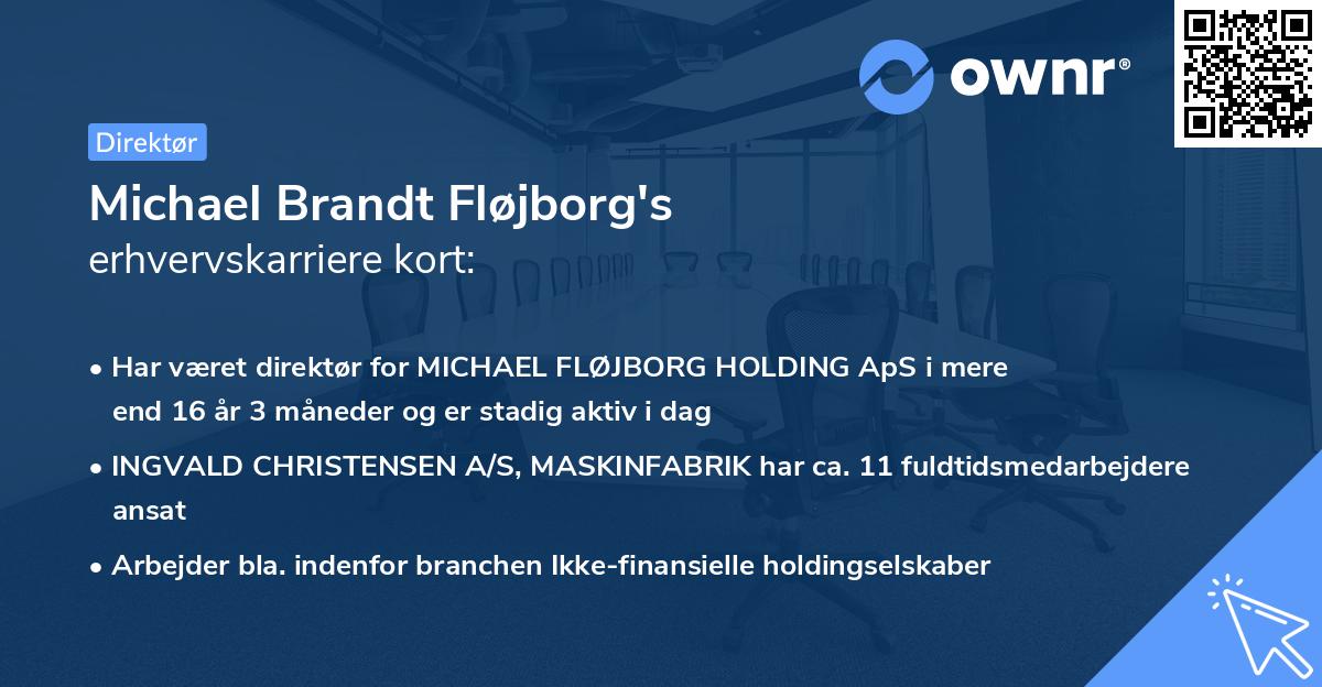 Michael Brandt Fløjborg's erhvervskarriere kort