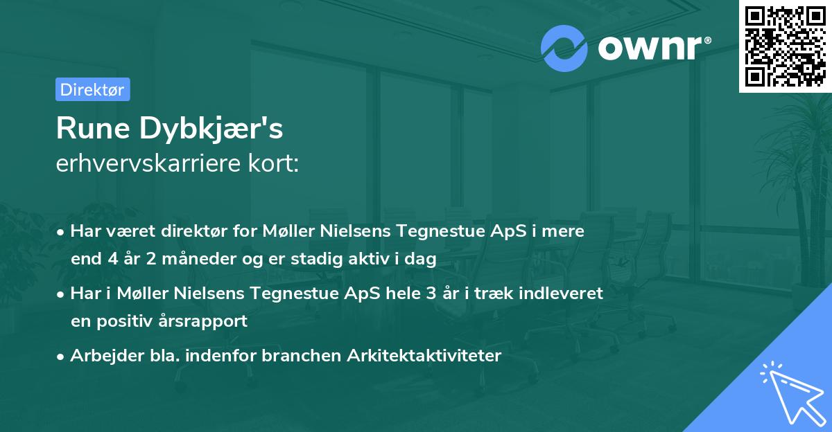 Rune Dybkjær's erhvervskarriere kort