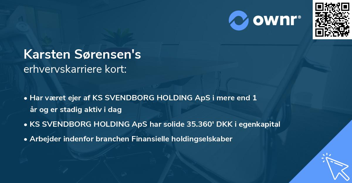 Karsten Sørensen's erhvervskarriere kort