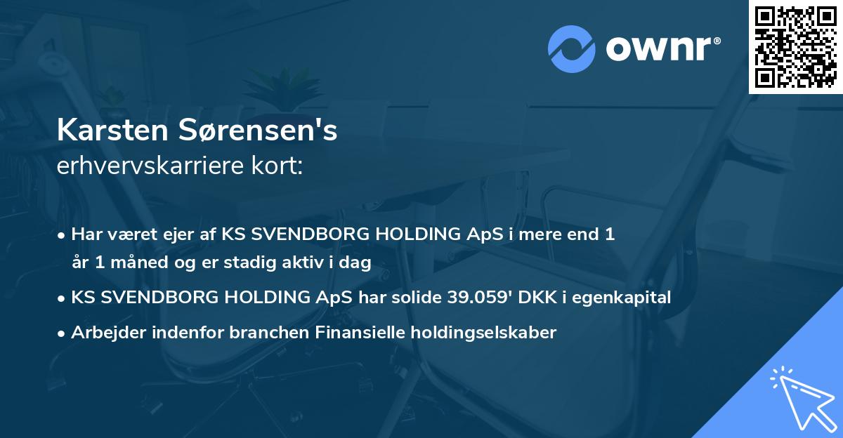 Karsten Sørensen's erhvervskarriere kort