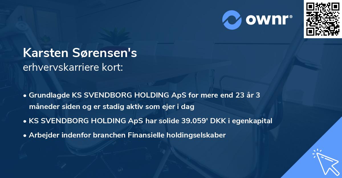 Karsten Sørensen's erhvervskarriere kort