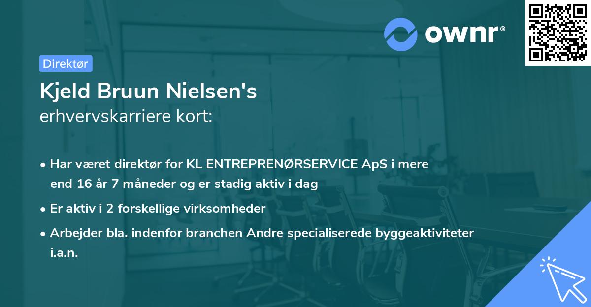 Kjeld Bruun Nielsen's erhvervskarriere kort