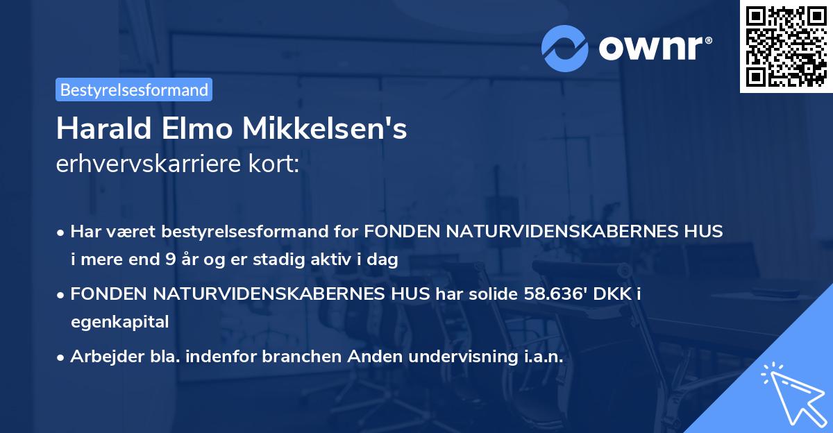 Harald Elmo Mikkelsen's erhvervskarriere kort