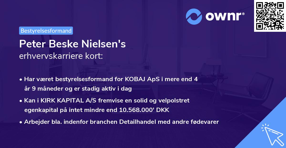 Peter Beske Nielsen's erhvervskarriere kort