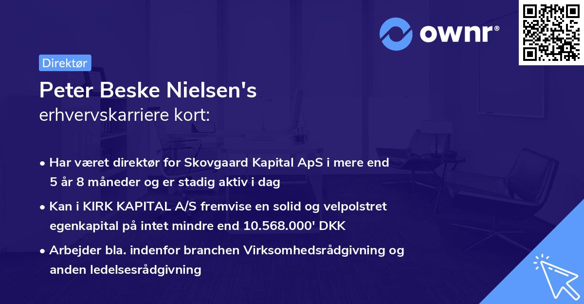 Peter Beske Nielsen's erhvervskarriere kort