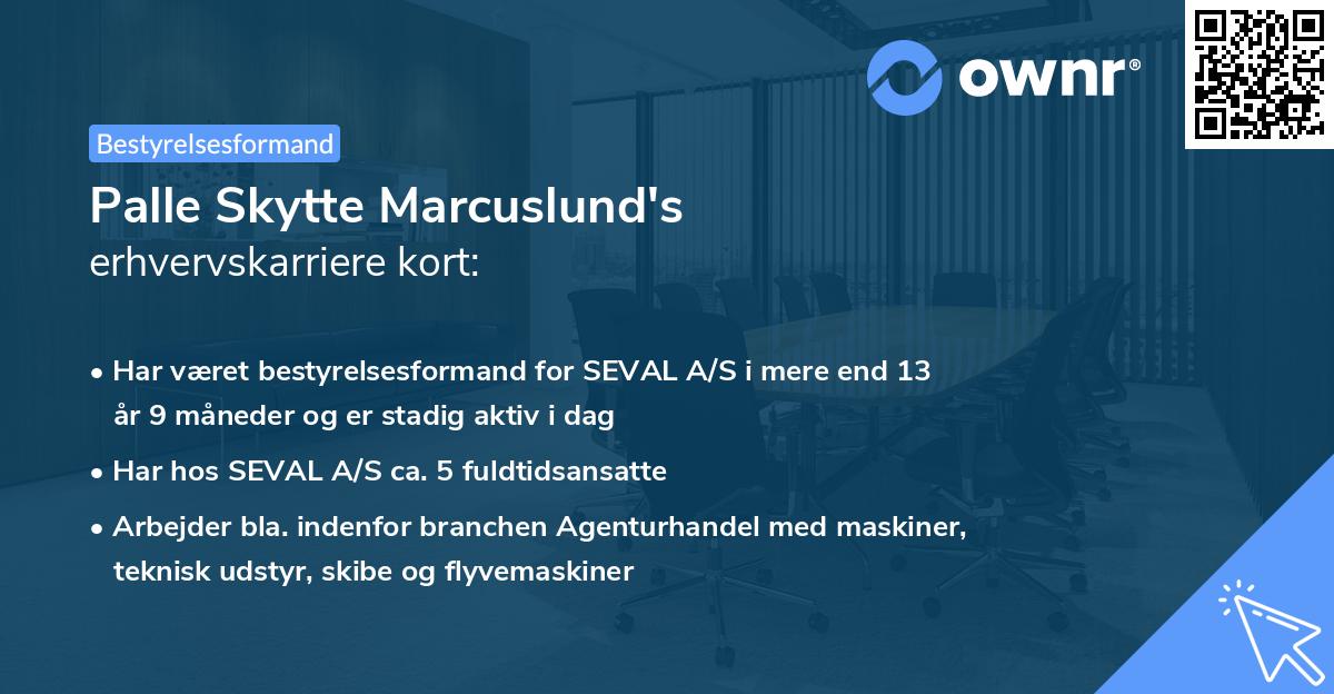Palle Skytte Marcuslund's erhvervskarriere kort