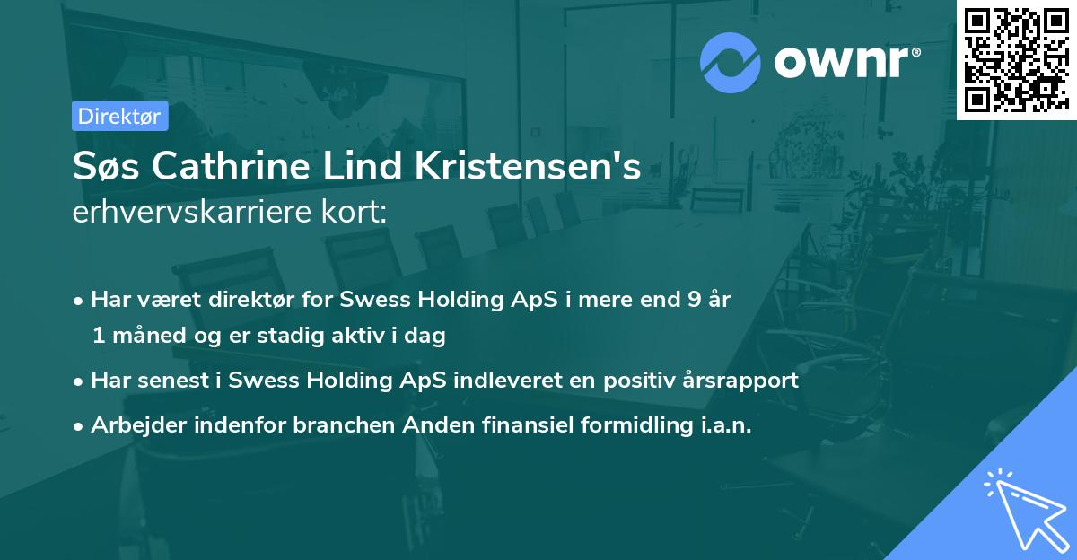 Søs Cathrine Lind Kristensen's erhvervskarriere kort