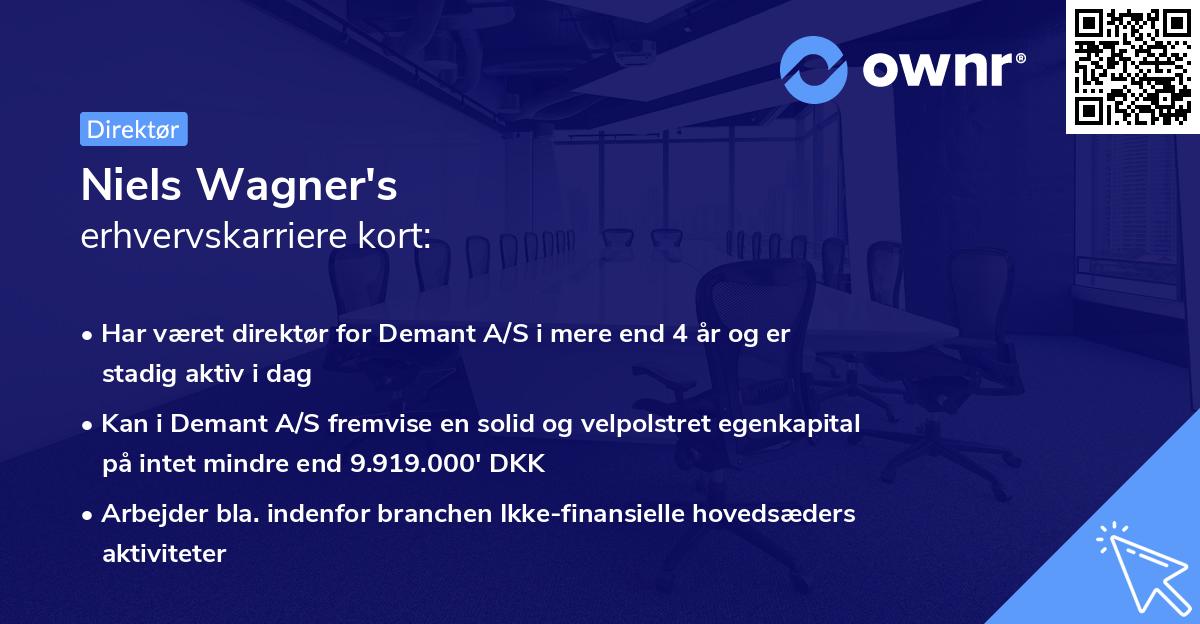 Niels Wagner's erhvervskarriere kort