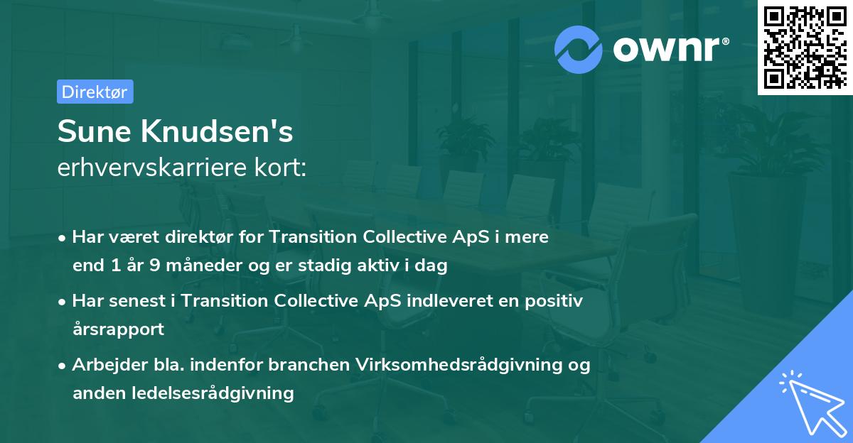 Sune Knudsen's erhvervskarriere kort