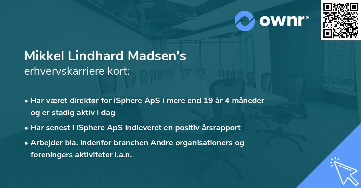 Mikkel Lindhard Madsen's erhvervskarriere kort
