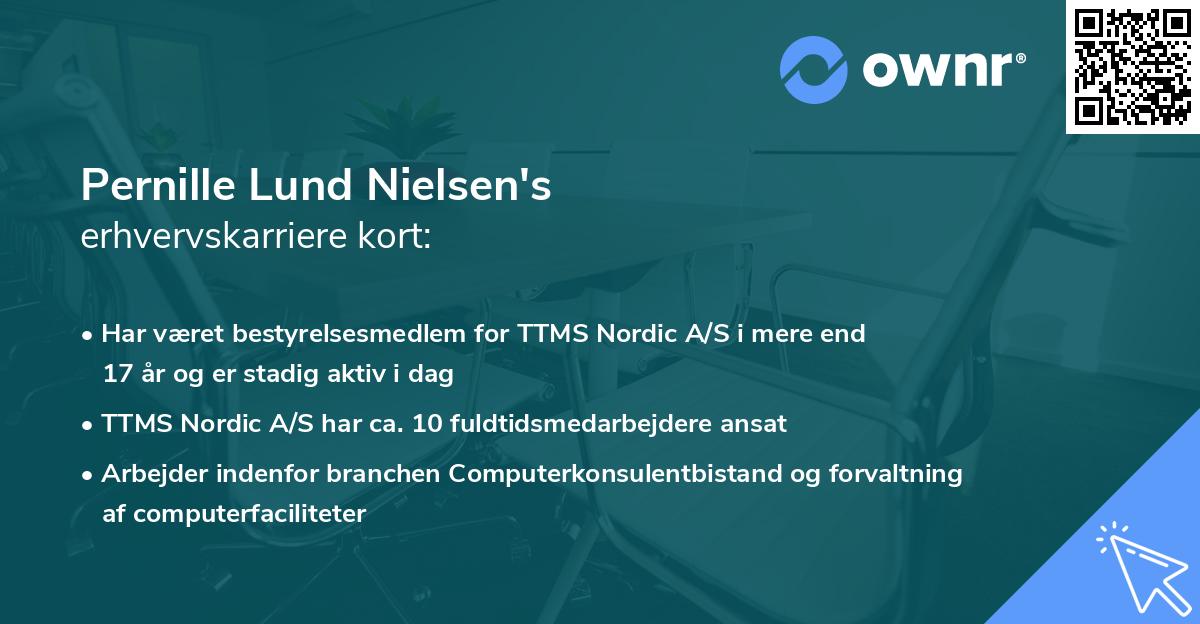 Pernille Lund Nielsen's erhvervskarriere kort