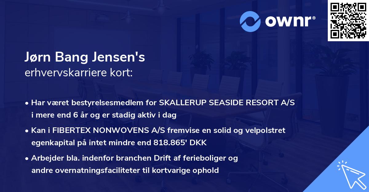 Jørn Bang Jensen's erhvervskarriere kort