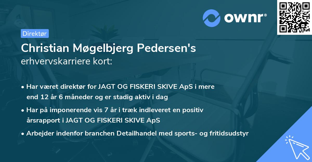 Christian Møgelbjerg Pedersen's erhvervskarriere kort
