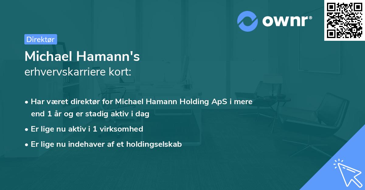 Michael Hamann's erhvervskarriere kort