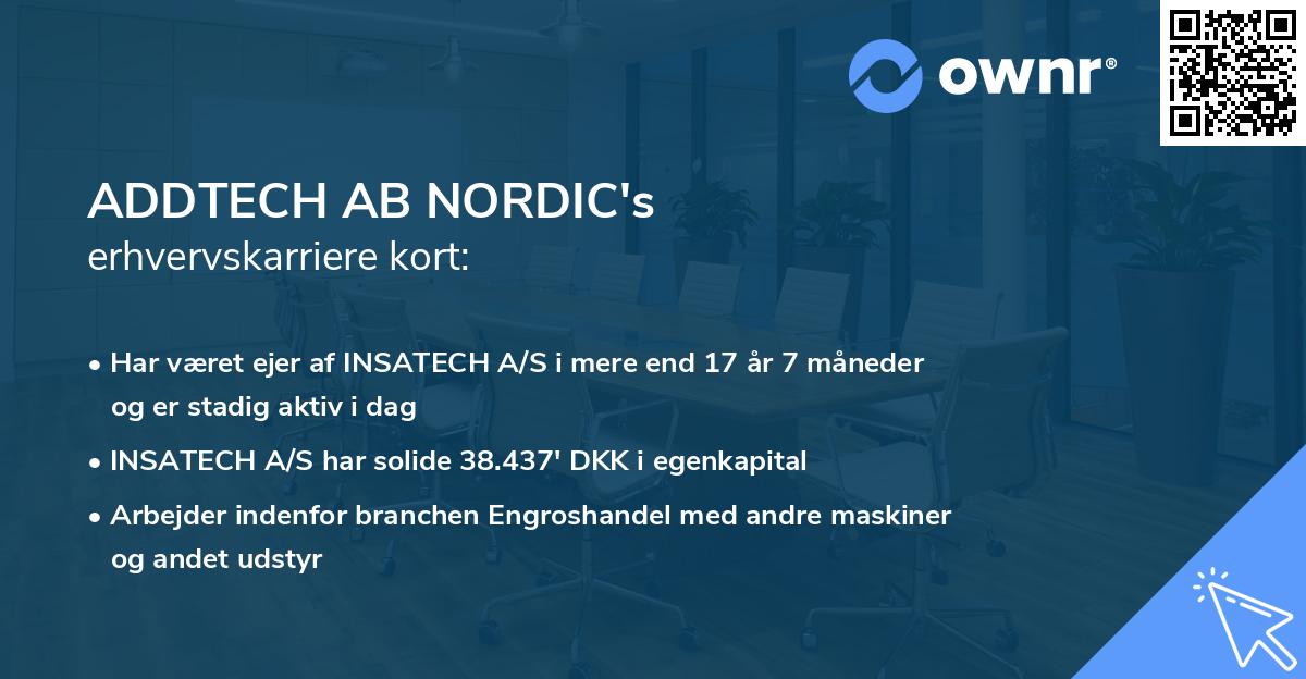 ADDTECH AB NORDIC's erhvervskarriere kort