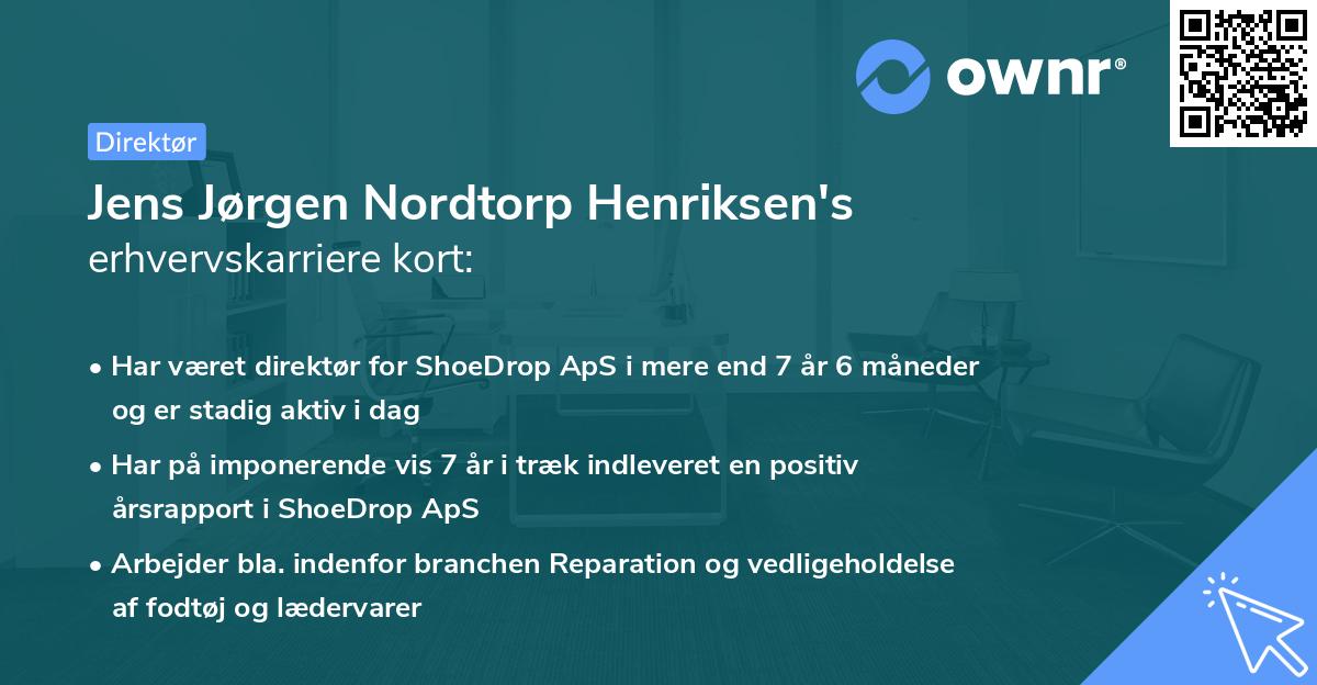Jens Jørgen Nordtorp Henriksen's erhvervskarriere kort