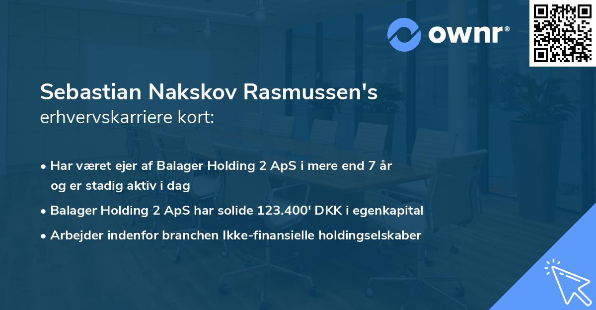 Sebastian Nakskov Rasmussen's erhvervskarriere kort