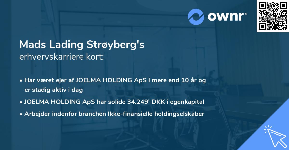 Mads Lading Strøyberg's erhvervskarriere kort