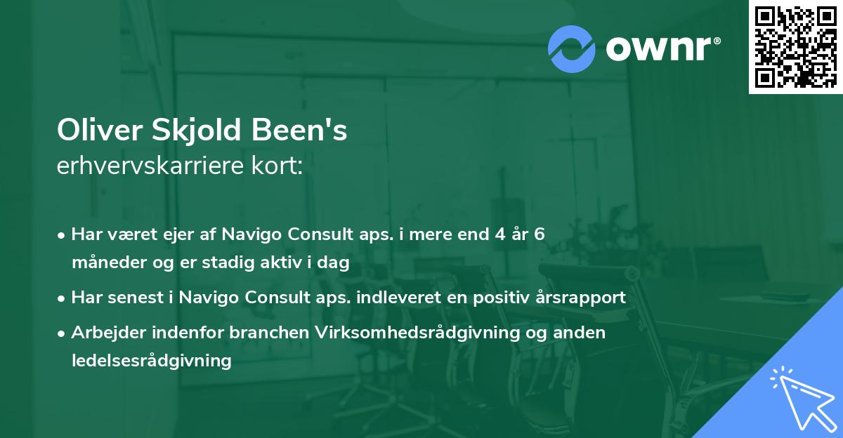 Oliver Skjold Been's erhvervskarriere kort