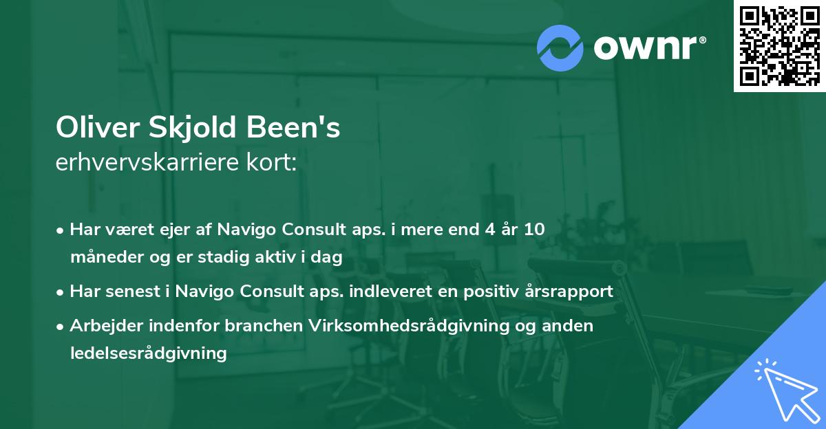 Oliver Skjold Been's erhvervskarriere kort