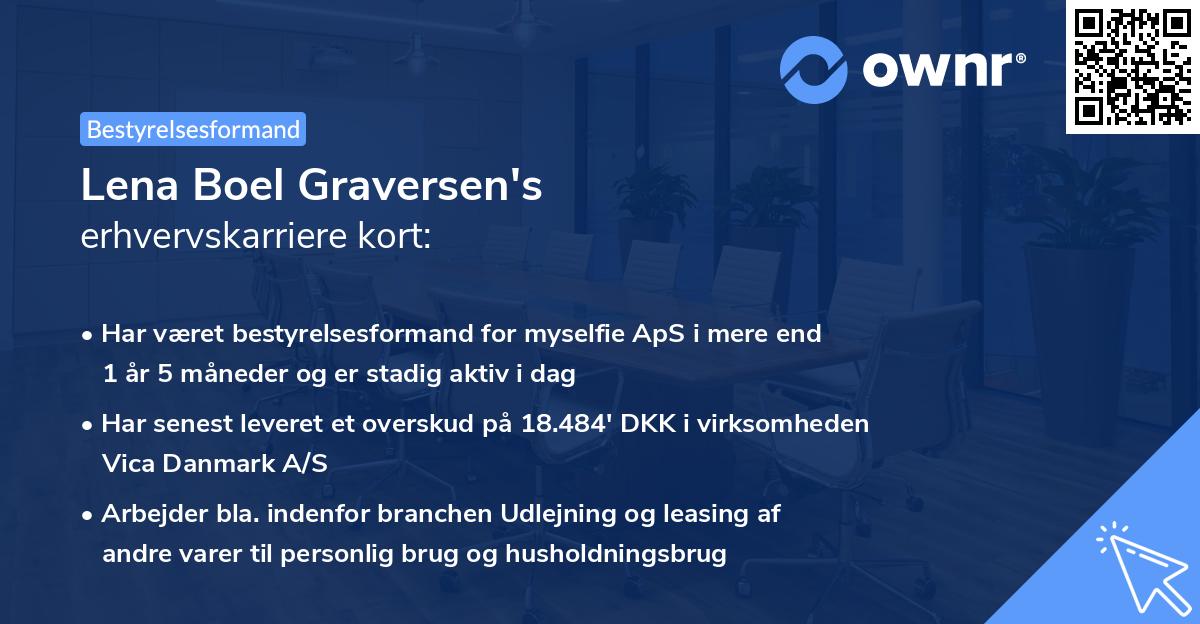 Lena Boel Graversen's erhvervskarriere kort