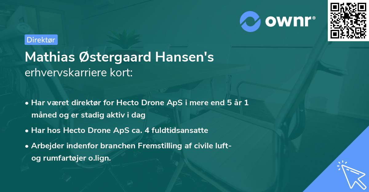 Mathias Østergaard Hansen's erhvervskarriere kort