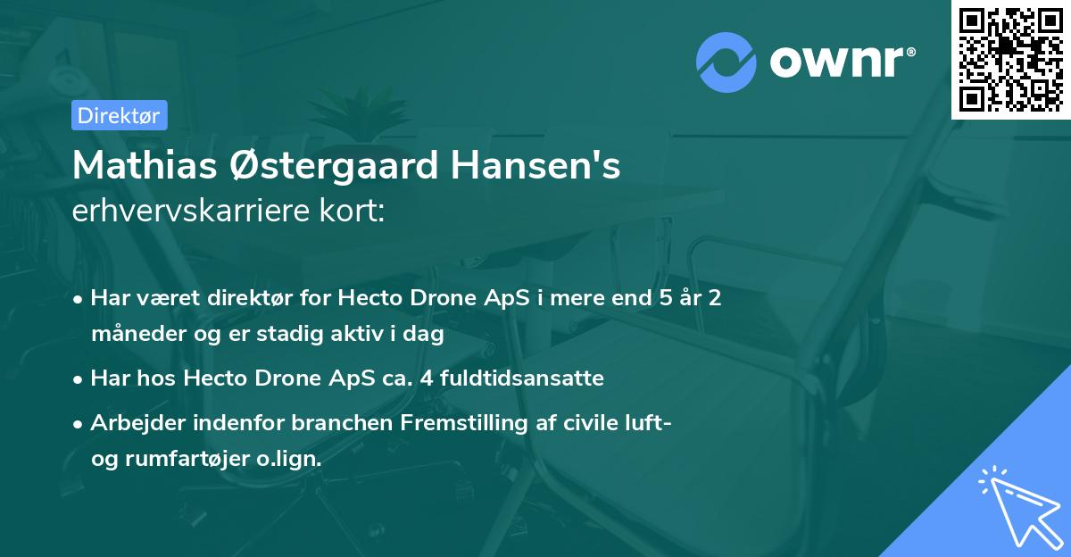 Mathias Østergaard Hansen's erhvervskarriere kort