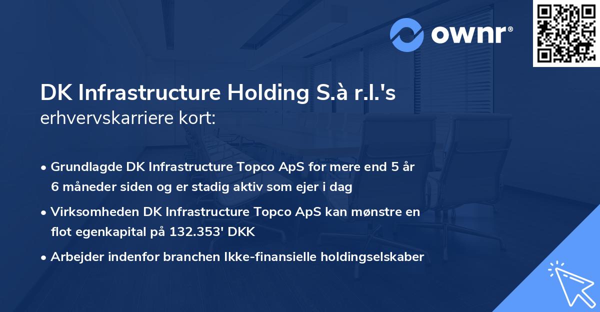 DK Infrastructure Holding S.à r.l.'s erhvervskarriere kort