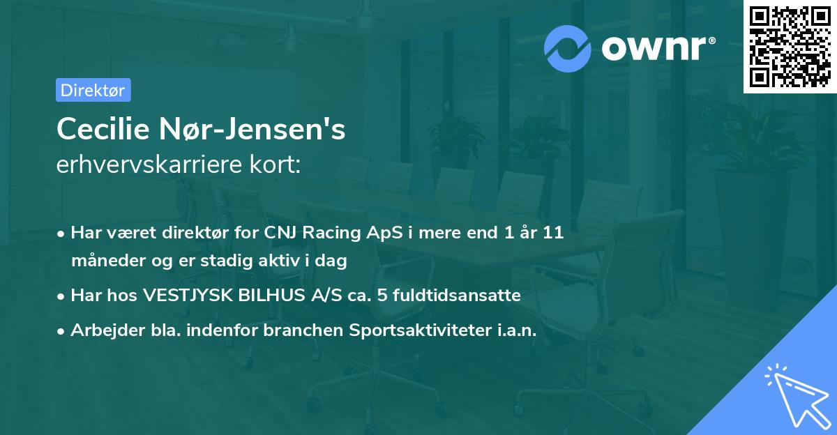 Cecilie Nør-Jensen's erhvervskarriere kort