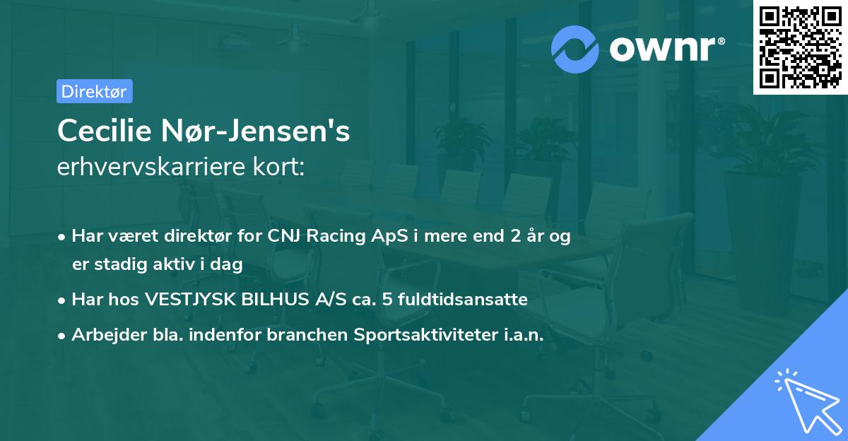 Cecilie Nør-Jensen's erhvervskarriere kort