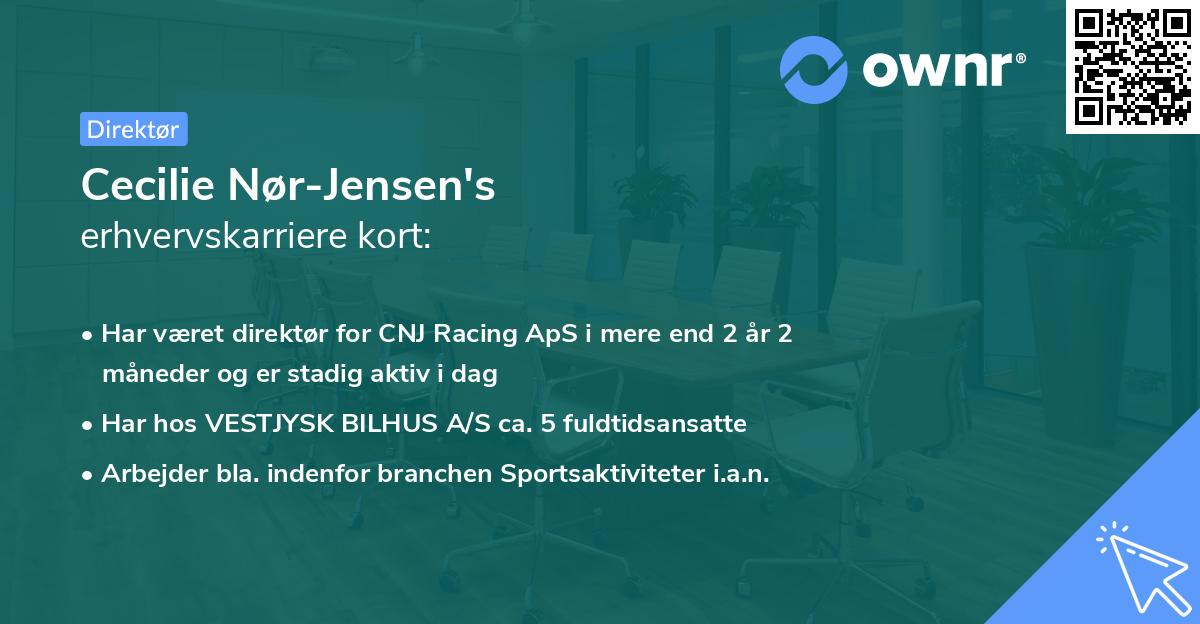 Cecilie Nør-Jensen's erhvervskarriere kort