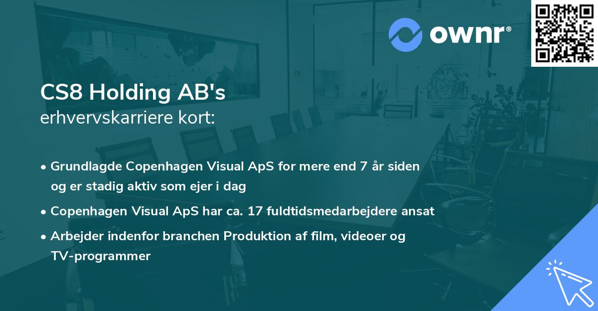 CS8 Holding AB's erhvervskarriere kort