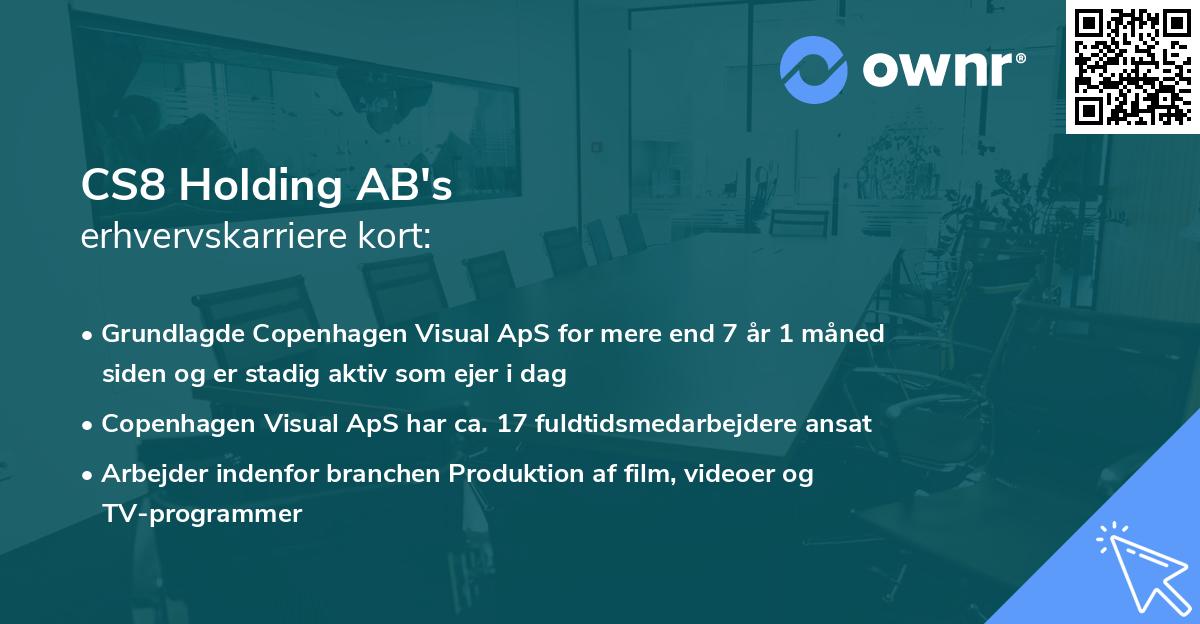 CS8 Holding AB's erhvervskarriere kort
