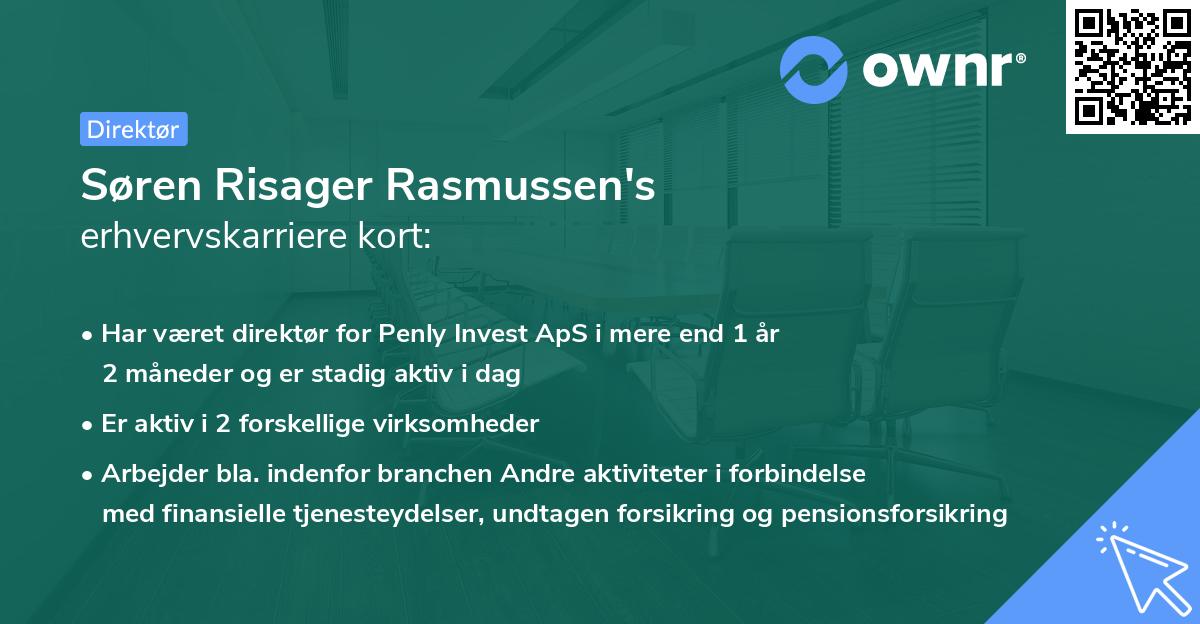 Søren Risager Rasmussen's erhvervskarriere kort